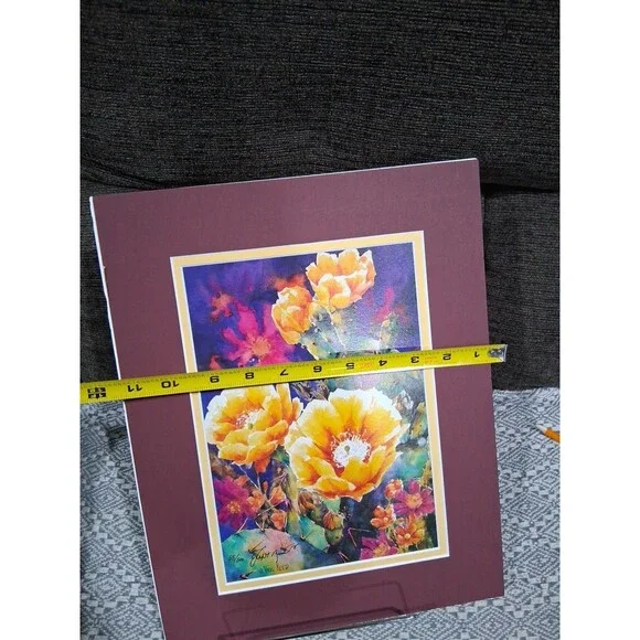 Vintage Floral Giclee Signed Numbered, "Power Play" Vikki Reed, COA - Picture 6 of 6